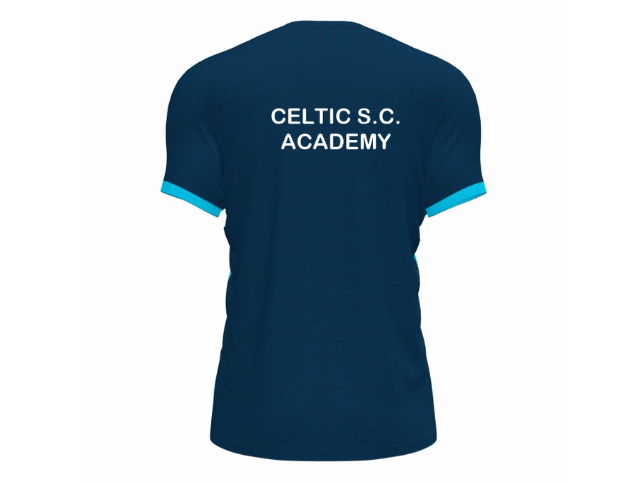 Celtic Squash Club | Tee | Fluo Turquoise/Navy | Junior | Celtic Squash Club 